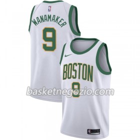 Canotte Uomo Boston Celtics Bradley Wanamaker 9 2018-19 Nike City Edition Bianco Swingman